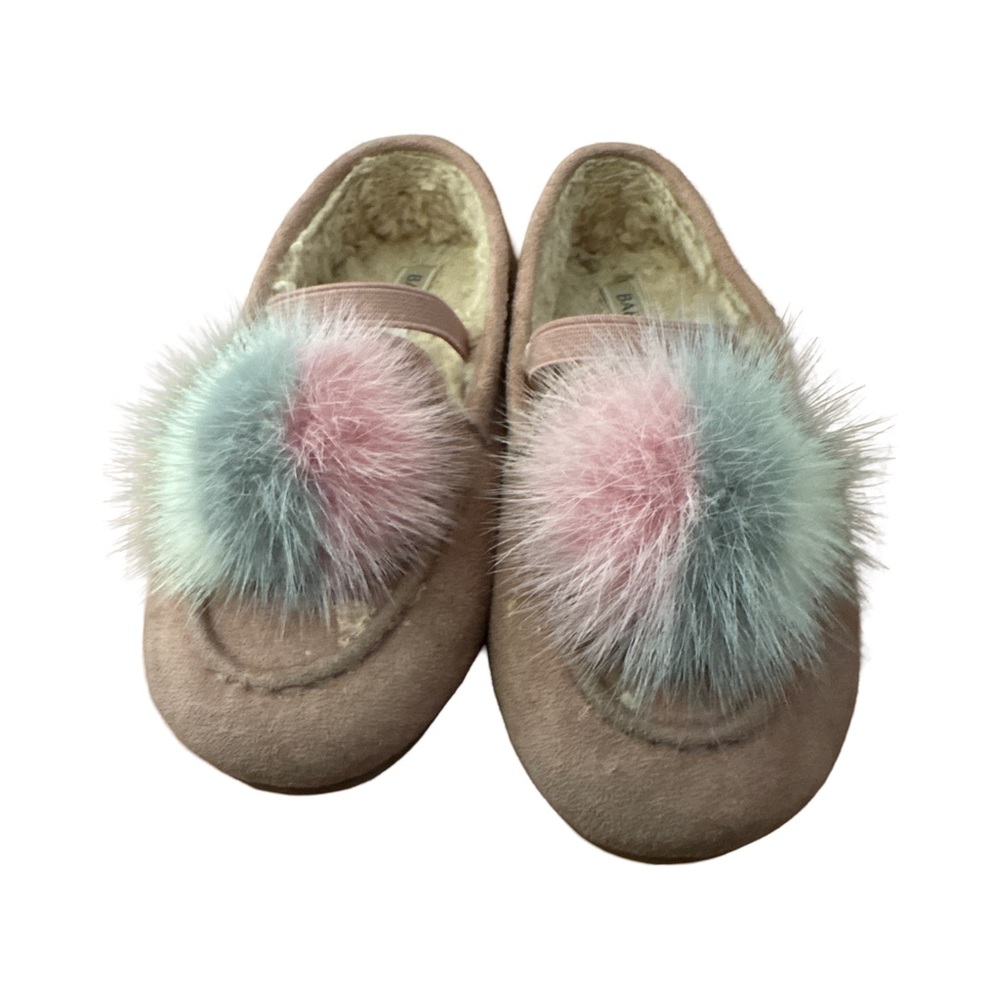 Kids Fluffy Pom-Pom Suede shoe - size 9